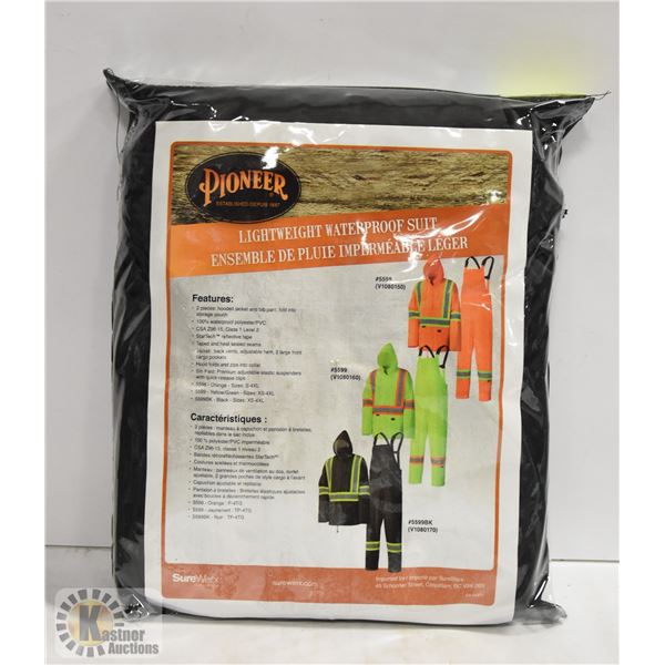 NEW SIZE XXL PIONEER LIGHTWEIGHT WATERPROOF SUIT