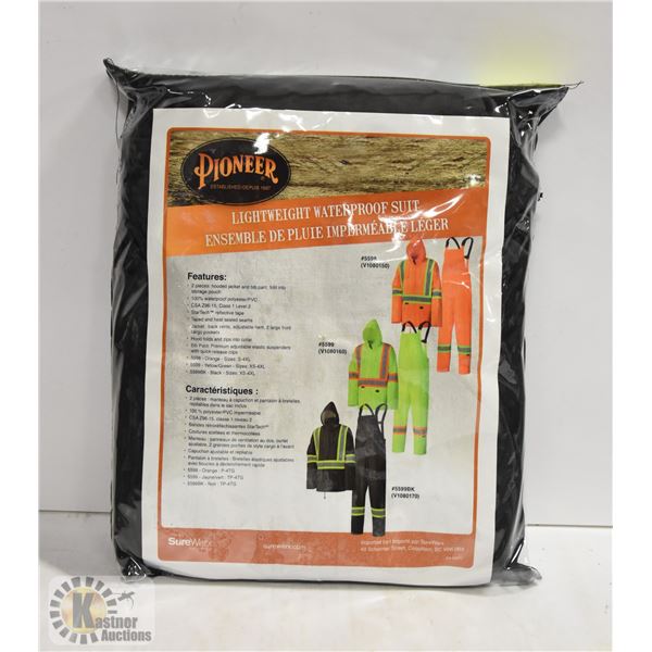 NEW SIZE XXL PIONEER LIGHTWEIGHT WATERPROOF SUIT