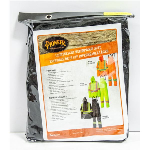 NEW SIZE XXL PIONEER LIGHTWEIGHT WATERPROOF SUIT