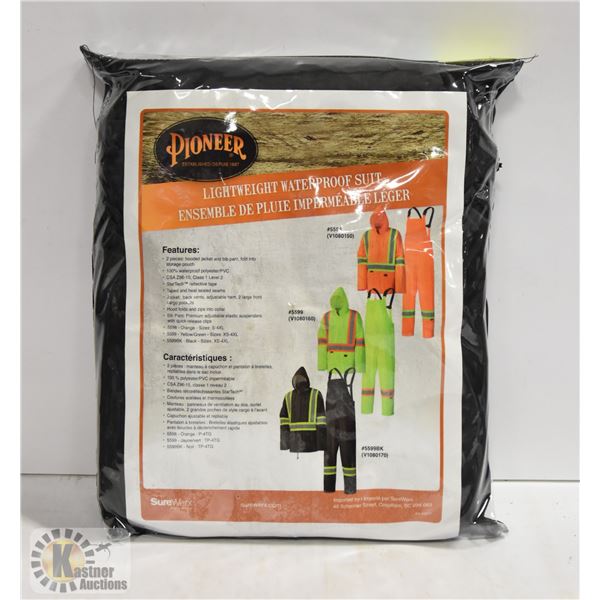 NEW SIZE XXL PIONEER LIGHTWEIGHT WATERPROOF SUIT