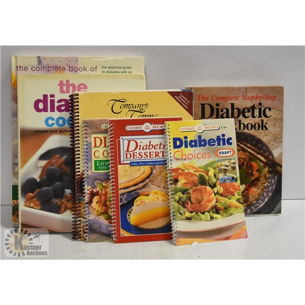 6 LIKE NEW DIABETIC COOKBOOKS
