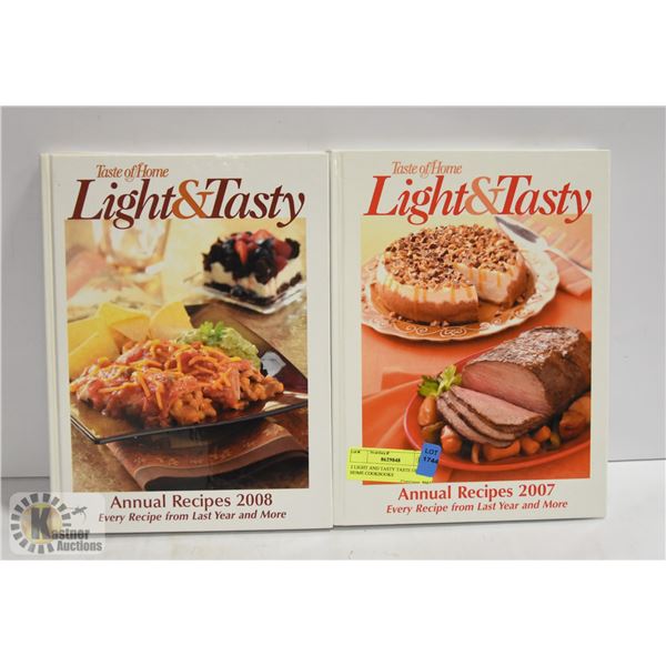 2 LIGHT AND TASTY TASTE OF HOME COOKBOOKS