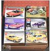 Image 1 : BOX OF 6 UNASSEMBLED 1:24,25 CAR MODEL KITS