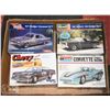 Image 1 : TRAY OF 4 UNASSEMBLED CAR MODEL KITS