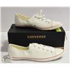 Image 1 : NEW COLLECTIBLE WHITE CONVERSE SNEAKERS. SIZE 9.5
