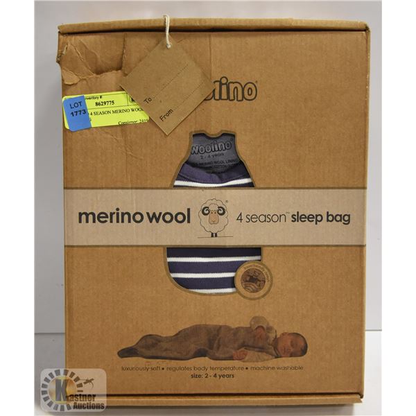 WOOLINO 4 SEASON MERINO WOOL BABY BAG