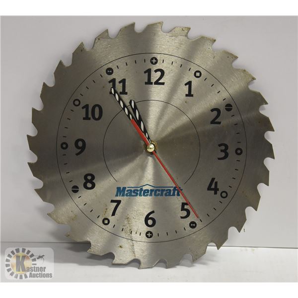 MASTERCRAFT SAW BLADE CLOCK