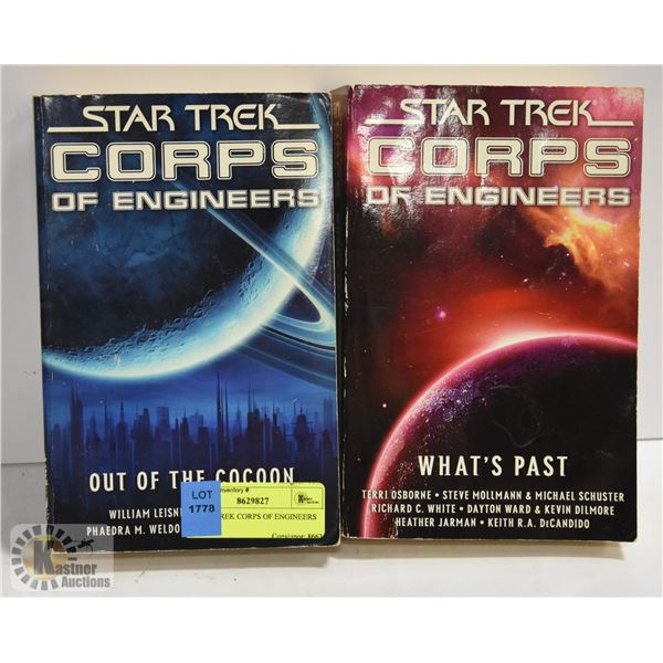 2 STAR TREK CORPS OF ENGINEERS BOOKS