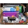 Image 1 : BOX FULL OF QUALITY OFFICE SUPPLIES INCL. HP