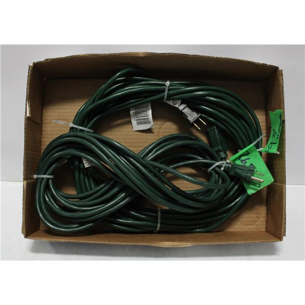 2 OUTDOOR EXTENSION CORDS
