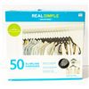 Image 1 : BOX OF 50 NEW SLIMLINE NON-SLIP HANGERS WITH
