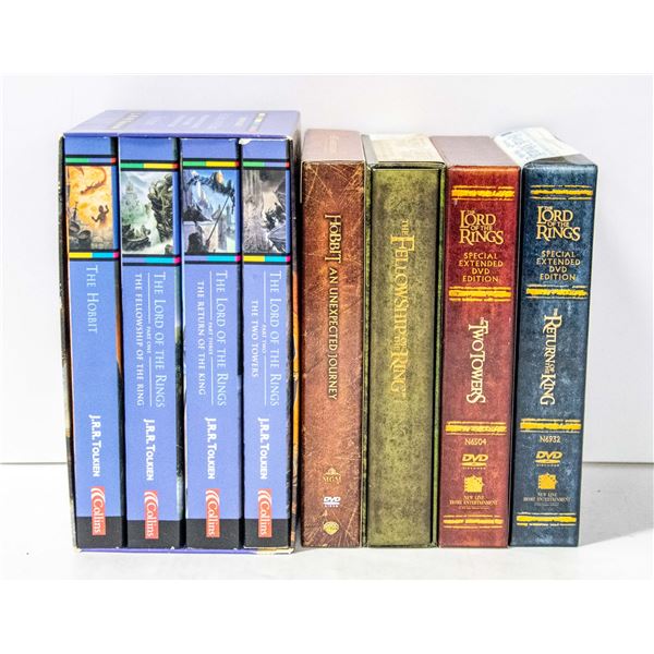 BOX WITH COMPLETE LORD OF THE RINGS 4-BOOK
