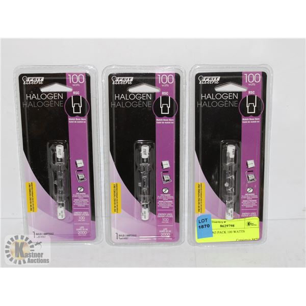 HALOGEN3 PACK 100 WATTS