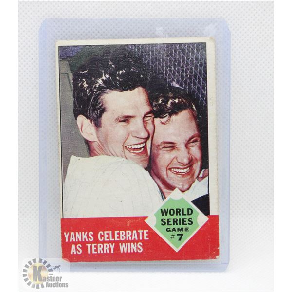 1963 TOPPS WORLD SERIES CARD