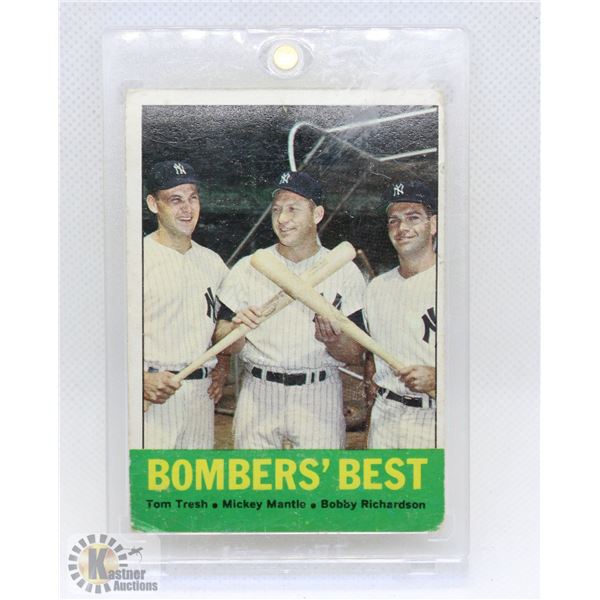 1963 MICKEY MANTLE BASEBALL CARD