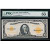 1922 $10 Gold Certificate PMG 63