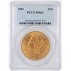 1904 $20 Liberty Head Double Eagle Gold Coin PCGS MS64