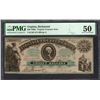 1860s $20 Richmond VA Treasury Note PMG 50