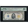 1934A $5 N Africa Non Mule Silver Certificate PMG 40EPQ