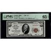 1929 $10 Toledo OH National PMG 65EPQ