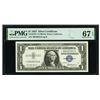 1957 $1 STAR Silver Certificate PMG 67EPQ