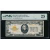 1928 $20 Gold Certificate PMG 25