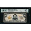 1928 $50 Gold Certificate PMG 30