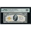 1928 $10 Gold Certificate PMG 30