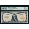 1922 $10 Gold Certificate PMG 65EPQ