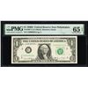 1969D $1 Low Serial Philadelphia FRN PMG 65EPQ