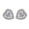 Beautiful 1.00ctw Heart Cut Moissanite Earrings