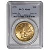 Image 1 : 1876 $20 Liberty Type 2 Double Eagle Gold Coin PCGS MS61