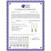 Image 2 : Genuine 4.5 ctw Amethyst Earrings 14KT Yellow Gold - REF-26V2W