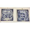 Image 2 : DELFT TILES IN DISPLAY CASE - 11IN X 18.5IN
