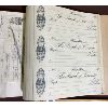 Image 2 : EARLY 1900's BANK OF TORONTO - LEDGER BOOK OF CHEQUES - 10.5 X 12.5in