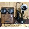 Image 1 : NORTHERN ELECTRIC CO. CANDLESTICK TELEPHONE WITH RINGER BOX
