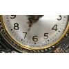 Image 2 : METAL HORSE CLOCK WITH WOODEN BASE