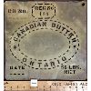 Image 1 : CANADIAN BUTTER BOX BRASS STENCIL - 12IN X 12.5IN