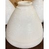 Image 2 : LOT OF 4 - MILK GLASS LAMP SHADES - 8IN X 6IN