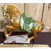 Image 2 : TANG DYNASTY EARLY REPRO GLAZED CERAMIC HORSE - 16IN X 21IN X 9IN