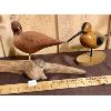 Image 1 : LOT OF 2 - DECORATIVE SHORE BIRD DECOYS - 1984 - 7" & 8" TALL