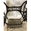 Image 2 : CAST IRON SINGER SEWING MACHINE BASE WITH OVAL WOOD TOP