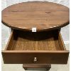 Image 2 : PINE SIDE TABLE W/ DRAWER - 25in X 26in