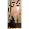 Image 1 : WOOD AND METAL MONKEY LAMP - 28in TALL