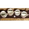 Image 2 : LOT OF 4 - ANTIQUE SHAVING MUGS - INCL NIPPON