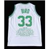 Image 1 : Larry Bird Signed Career Highlight Stat Jersey (Beckett Hologram)