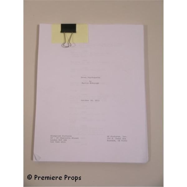 Seven Psycopaths Screen Used Script Movie Props