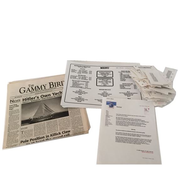 Shipping News Lot of Documents Movie Props