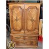 Image 1 : VINTAGE WOOD CABINET APPROX. 60" TALL