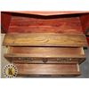 Image 3 : VINTAGE WOOD CABINET APPROX. 60" TALL